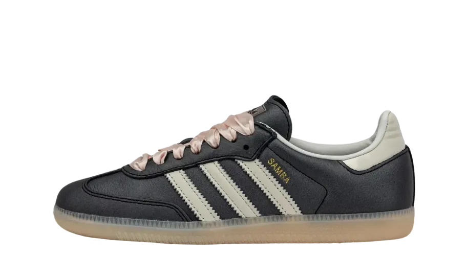 Adidas Samba OG Noir Rose Ribbon Laces (W)