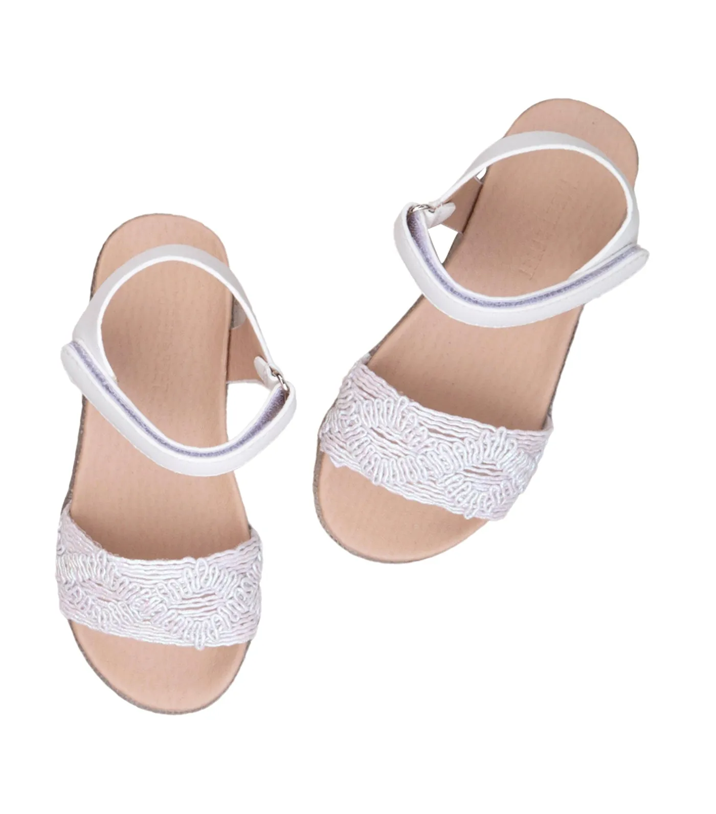 Bina Kids Sandals for Girls - White
