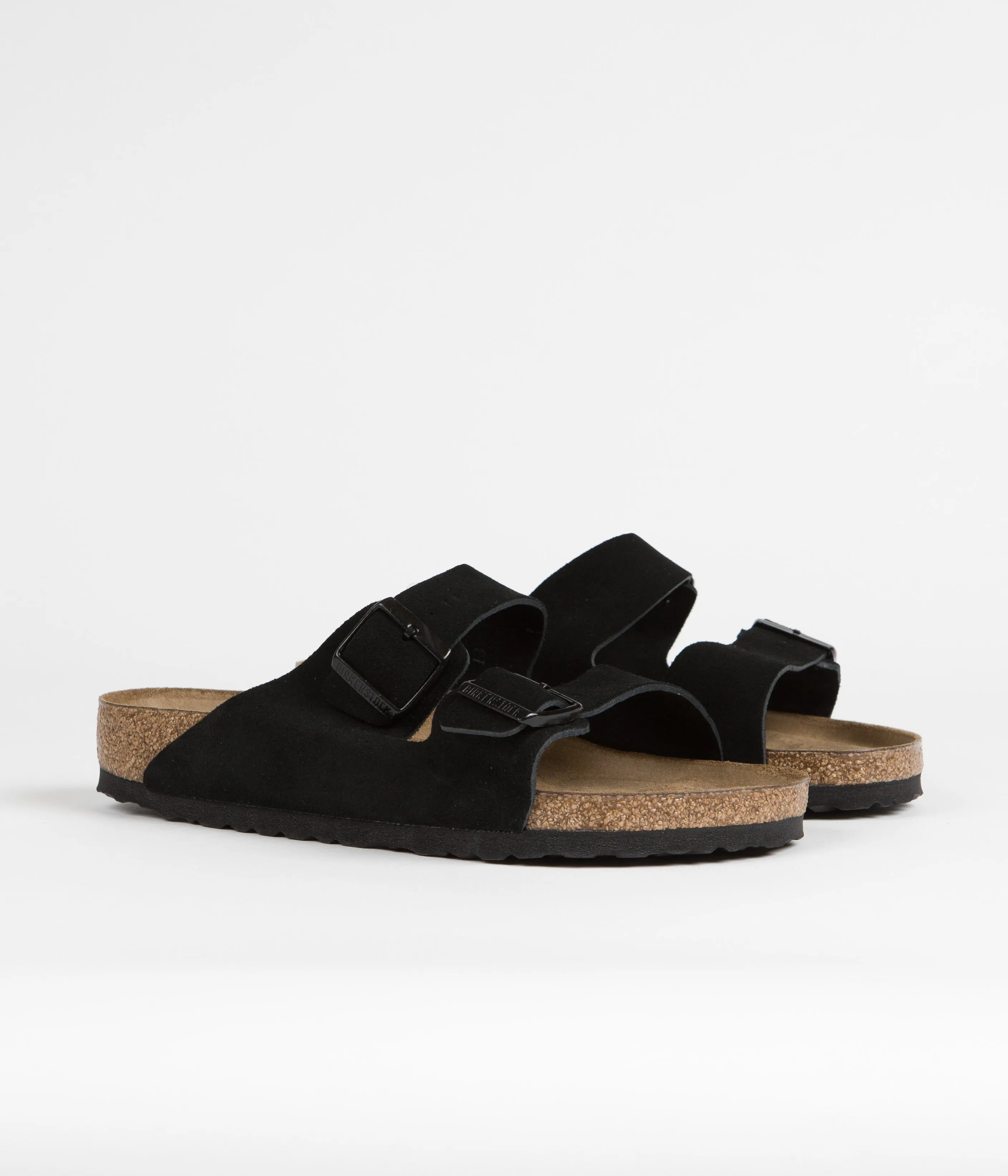 Birkenstock Arizona SFB Suede Sandals - Black