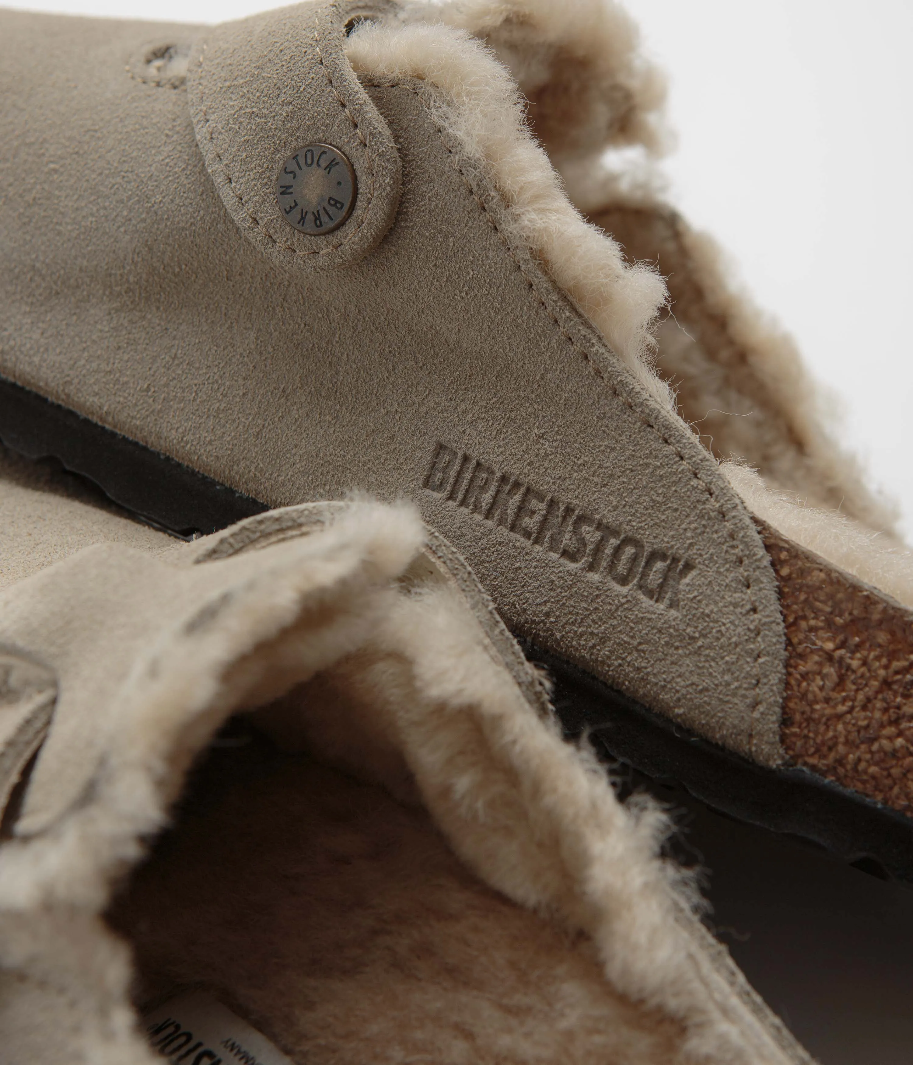 Birkenstock Boston Shearling-Lined Clogs - Taupe