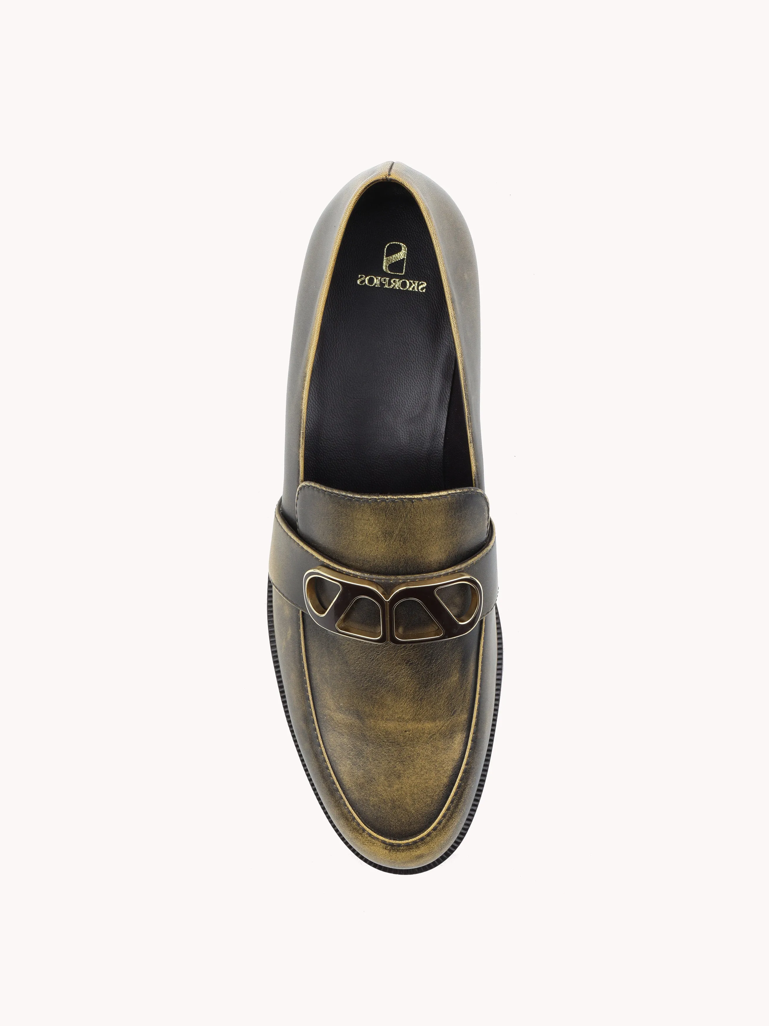 Blair London Piper Golden Brown Leather Loafers