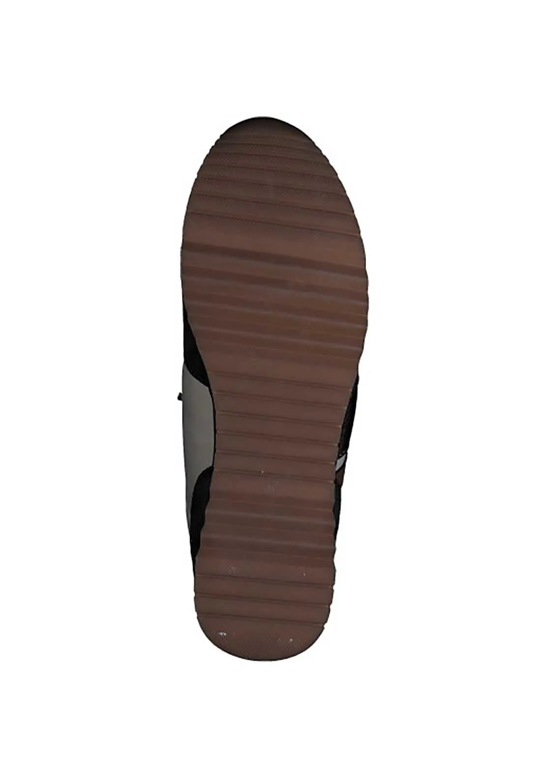 Bronte Zip Trainer - Khaki & Cream