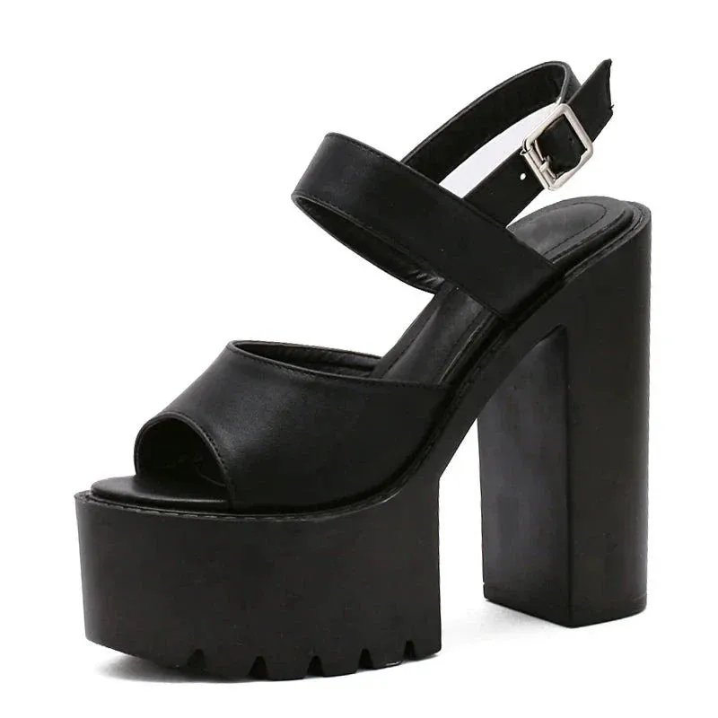 Joskaa 2024 New Extreme Heels Chunky Sandals
